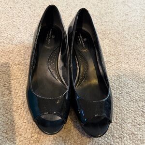 Bandolino Candra Low Wedge Peep Toe Dress Pumps